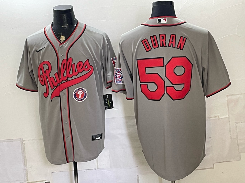 Men 2026 Philadelphia Phillies #59 Duran grey  Game Nike MLB Jersey 082602->youth mlb jersey->Youth Jersey